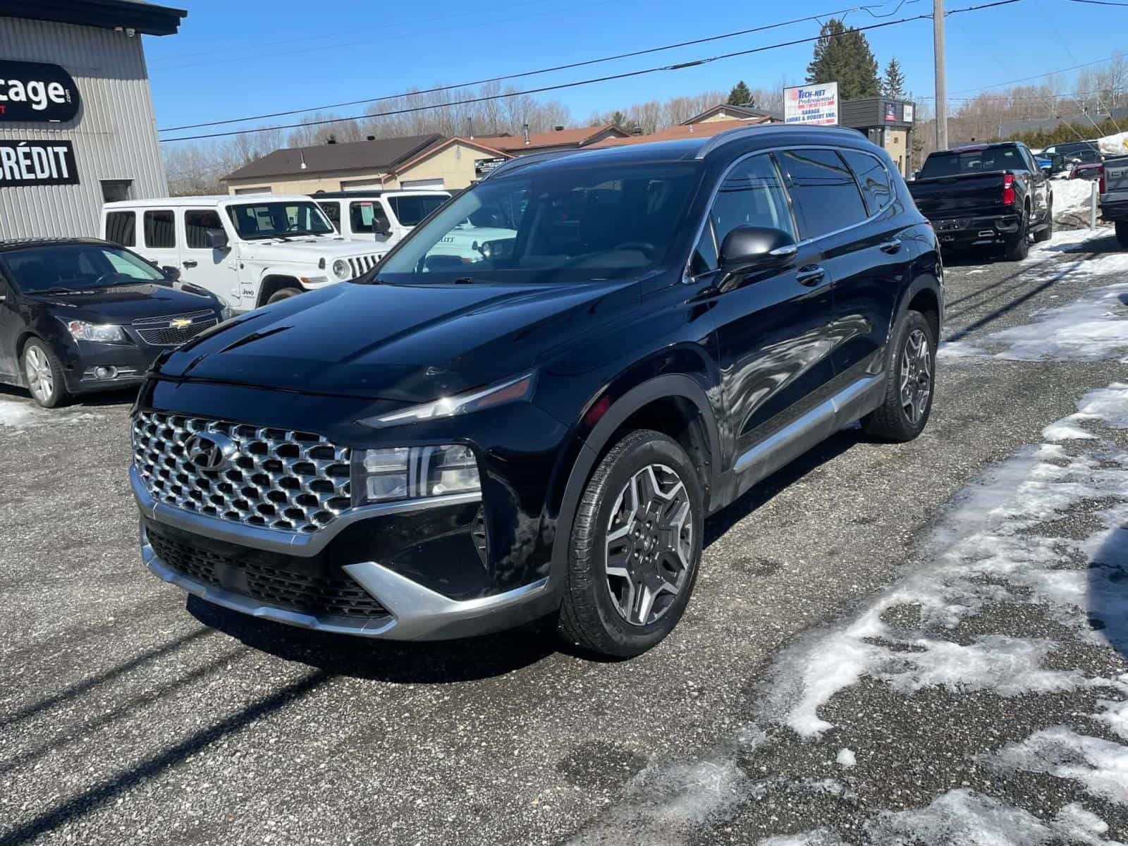 2021 Hyundai Santa Fe Luxury *HEV *AWD *TOIT PANO *CUIR *CARPLAY *BLUETOOTH - Image 1